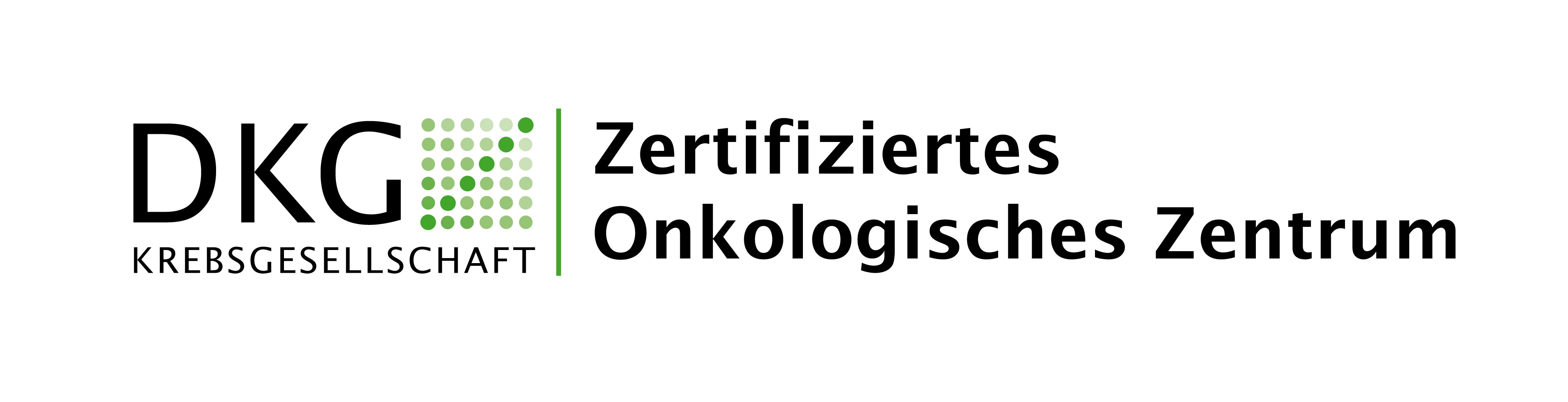 Logo: DKG Krebsgesellschaft Zertifiziertes Onkologisches Zentrum.