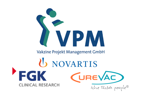 Copyright: Vakzine Projekt Management GmbH, https://www.vpm-consult.com/de/; CureVac AG, https://www.curevac.com/; FKG Clinical Research, https://fgk-cro.de/; Novartis Deutschland, https://www.novartis.de/ 