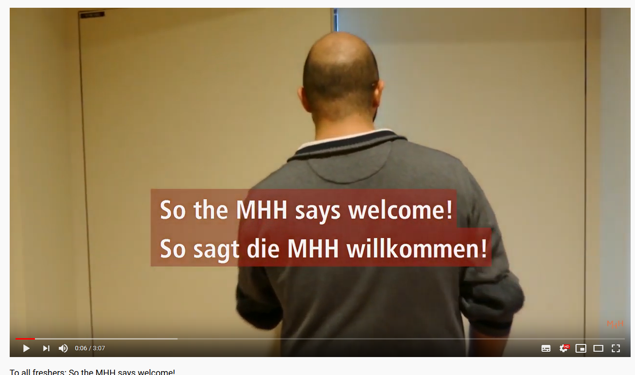 MHH welcome video