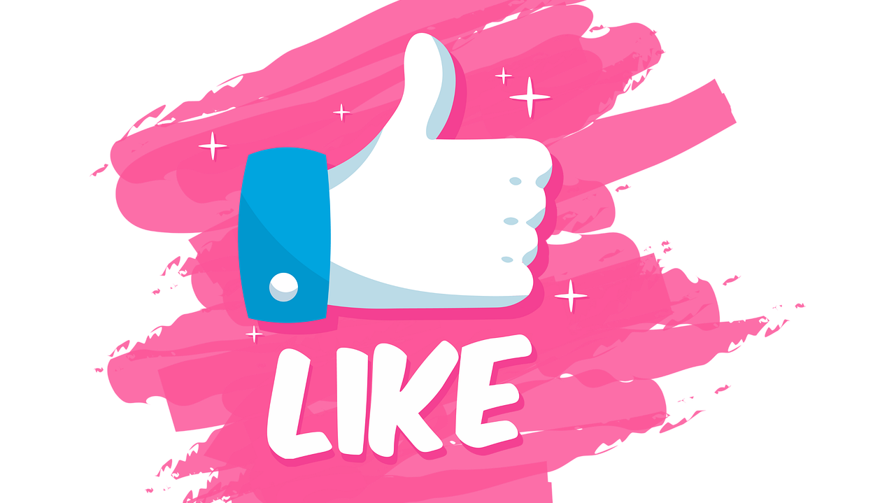 Eine Grafik mit dem Like-Symbol Daumen hoch 