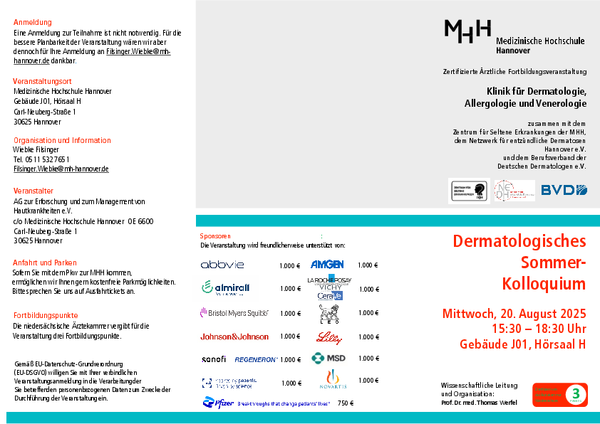 Flyer der Veranstaltung