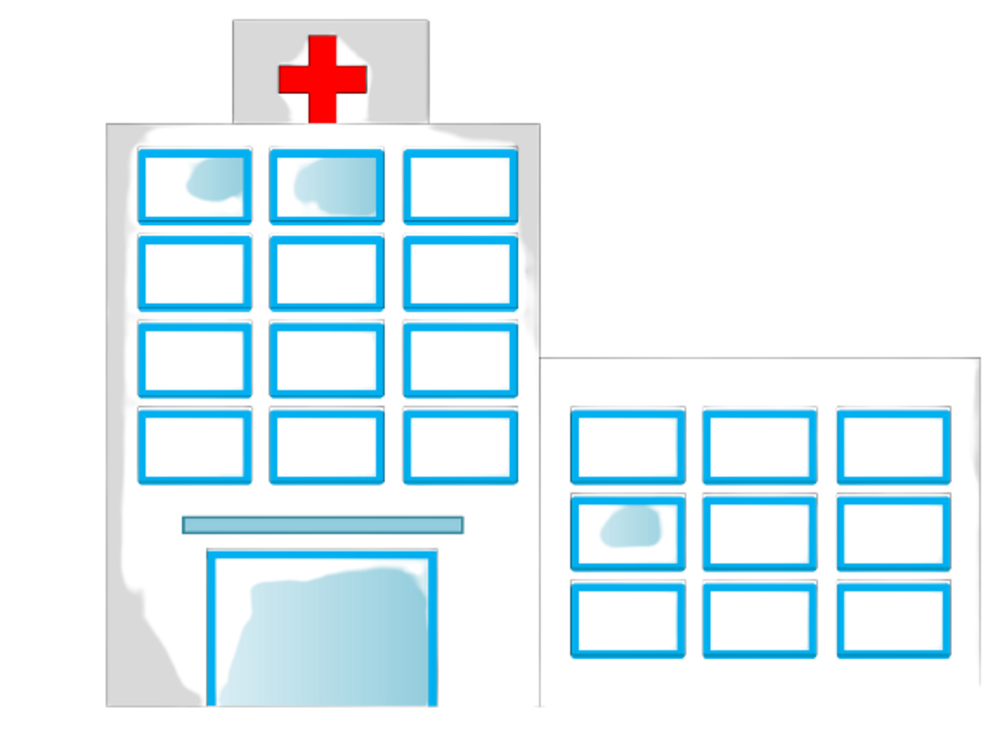 Graphic of a hospital