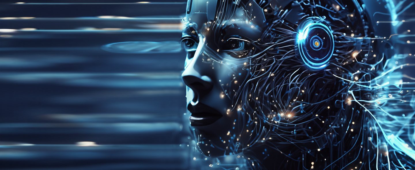 Titel-Grafik des MHH-Hochschulmagazins mit einem menschlichen Kopf, der mit elektrischen Leitungen durchzogen ist. 