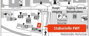 Lageplan Stabsstelle FWT Lageplan Stabsstelle FWT