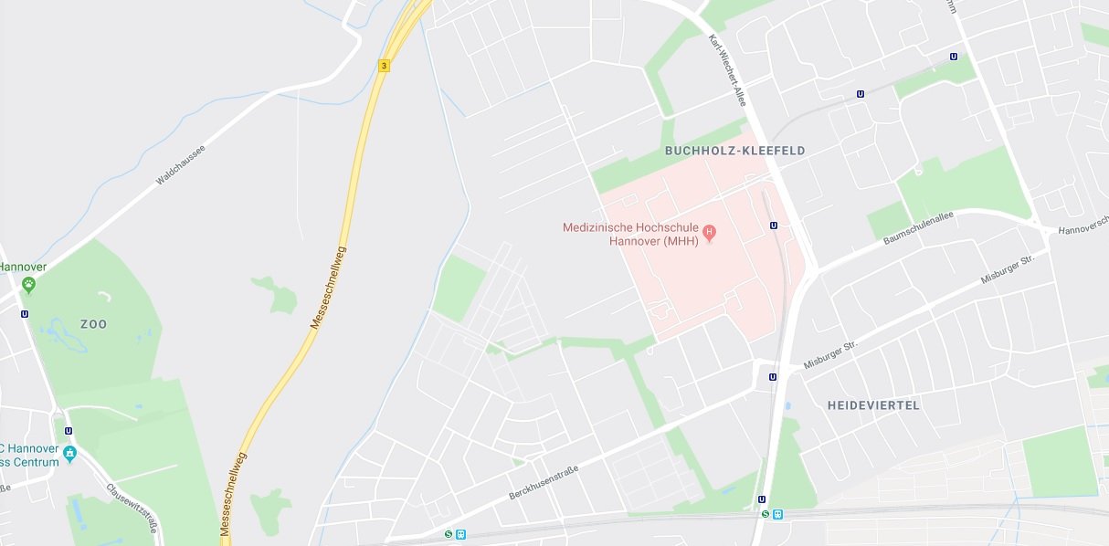 Karte mit Anfahrtsbeschreibung