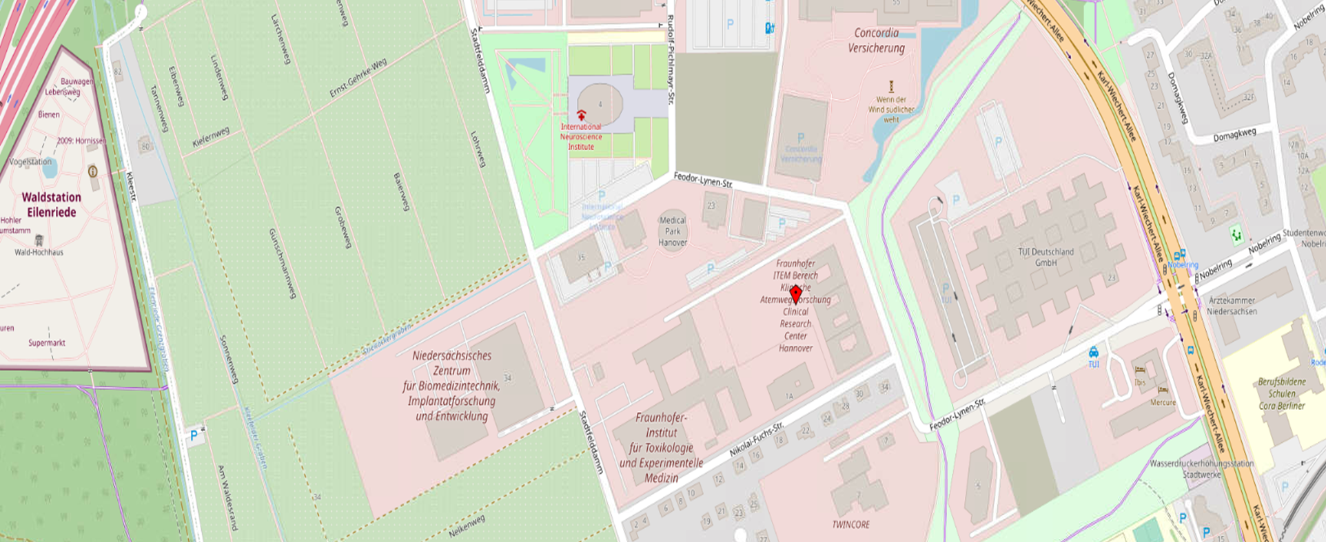 OpenStreetMap - Ausschnitt CRC