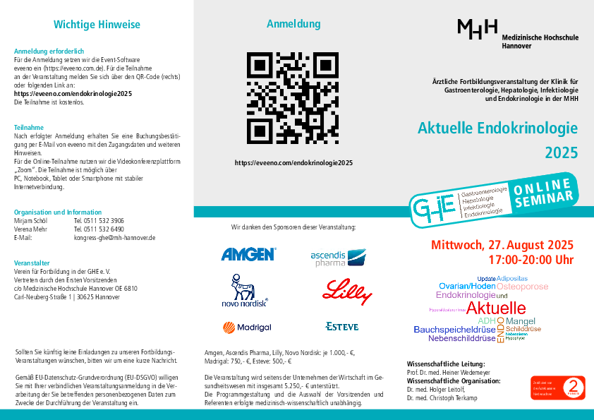 Flyer der Veranstaltung