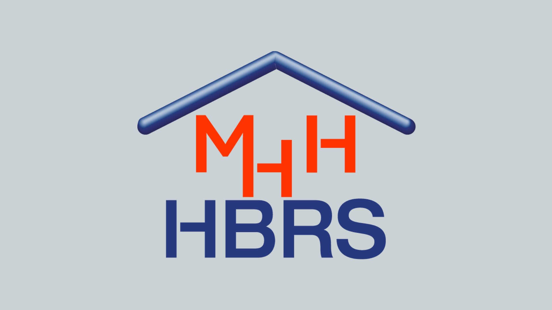 Logo der HBRS mit einem Dachsymbol und dem Schriftzug MHH HBRS