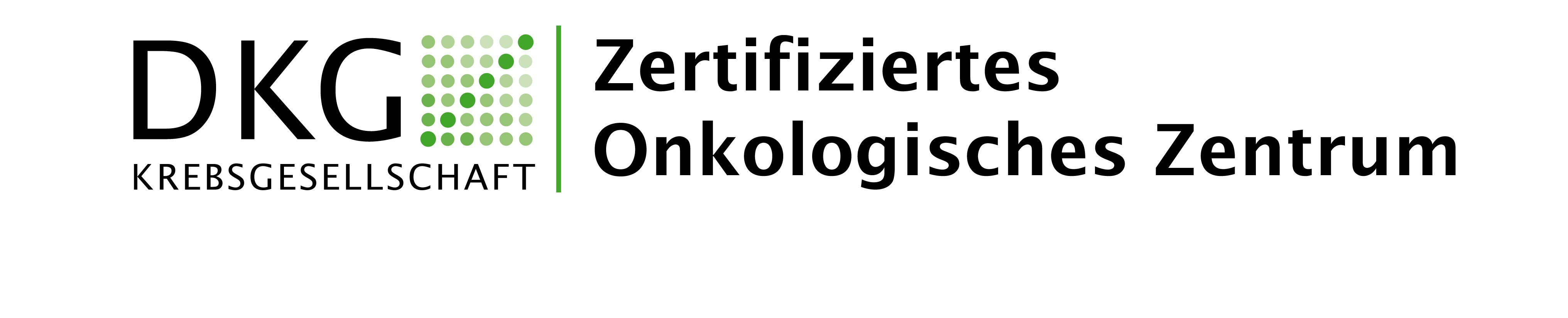 Logo: DKG Krebsgesellschaft Zertifiziertes Onkologisches Zentrum.