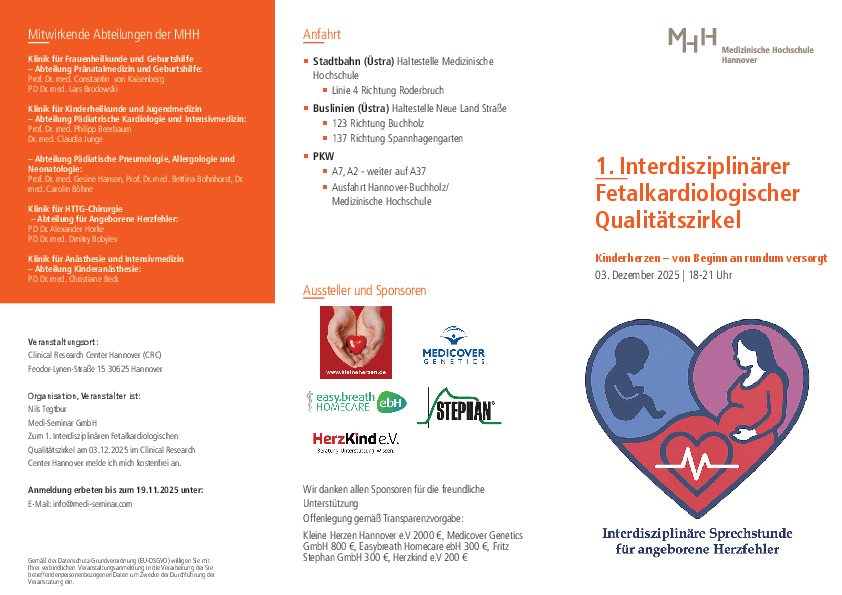 Flyer der Veranstaltung