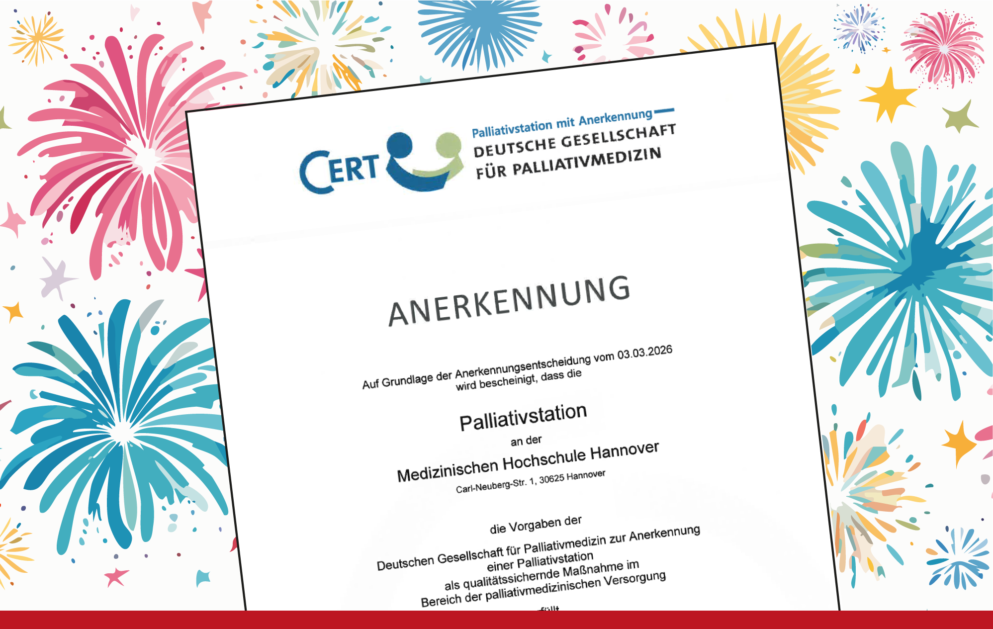 Icon auf dem eine miniaturisierte Vorschau des Klinik-Newsletters der Hämatologie-Klinik zu sehen ist.