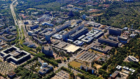 View of the MHH campus from above.