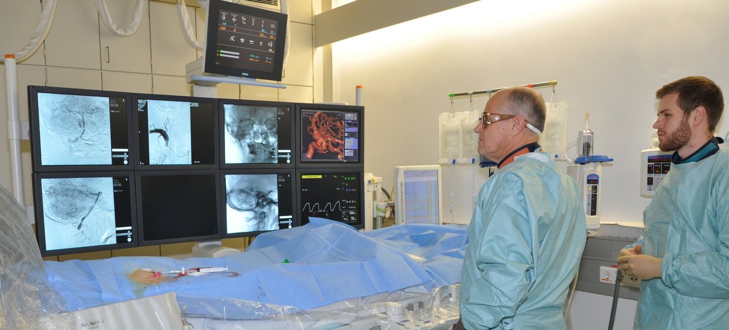 Angiographie Neuroradiologie; Copyright: Steinlandt, Heike/Neuroradiologie/MHH