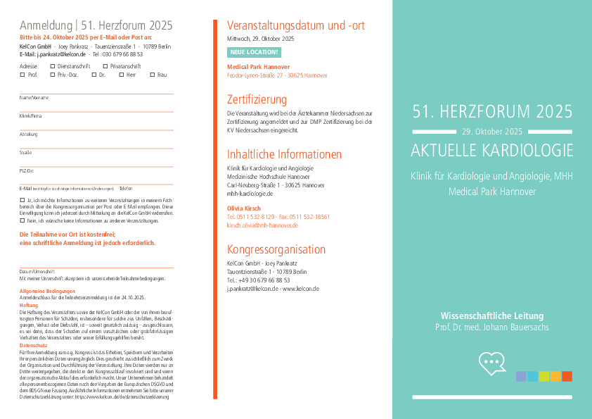 Flyer der Veranstaltung