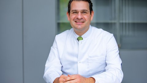 Professor Schmelzle at his desk in his office