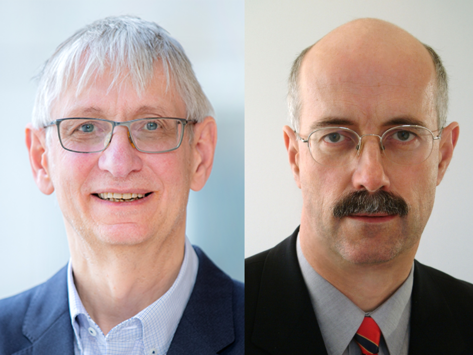 Portrait picture of Professor Welte and Professor Ganser.