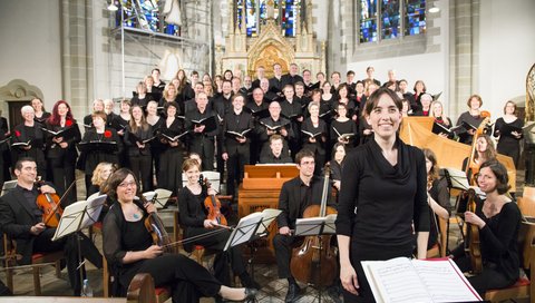 MHH Chor gemeinsam mit dem Barockorchester in der Gartenkirche