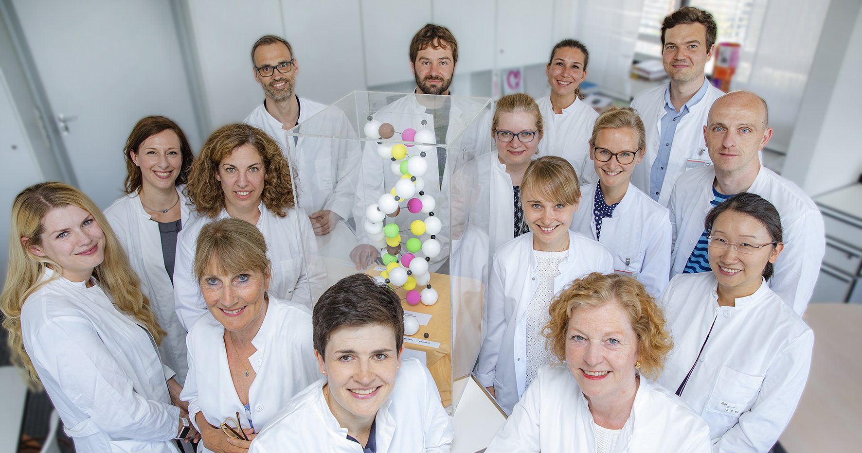 Team of doctors consisting of specialists and doctors in training.