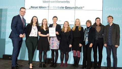 Gewinner des Ideenwettbewerbs ‚Neue Ideen für Globale Gesundheit‘ des Global Health Hub Germany 