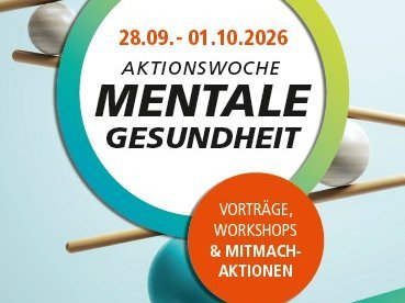 "Aktionswoche Mentale Gesundheit" an der MHH vom 28.09. bis 01.10.2026. Vorträge, Workshops und Mitmach-Aktionen.