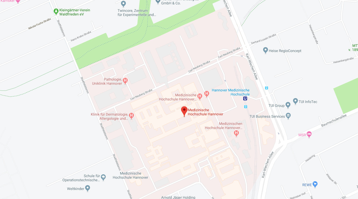Karte MHH aus Google Maps