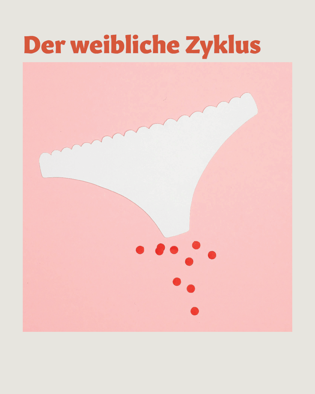 Unterhose darunter Bluttropfen