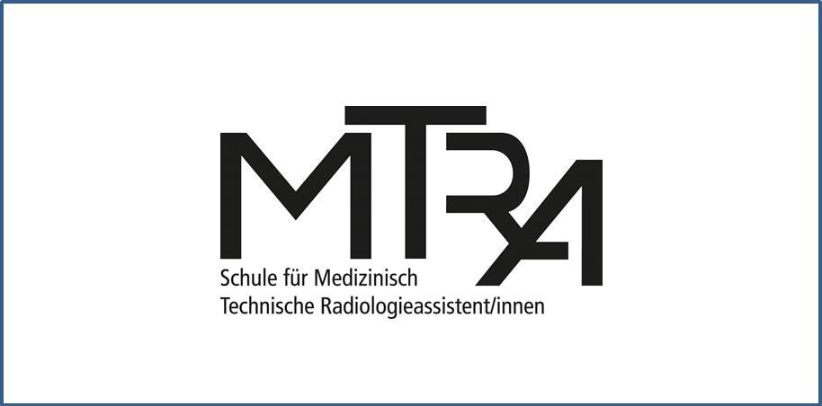 Es ist das Logo der MTRA-Schule zu sehen