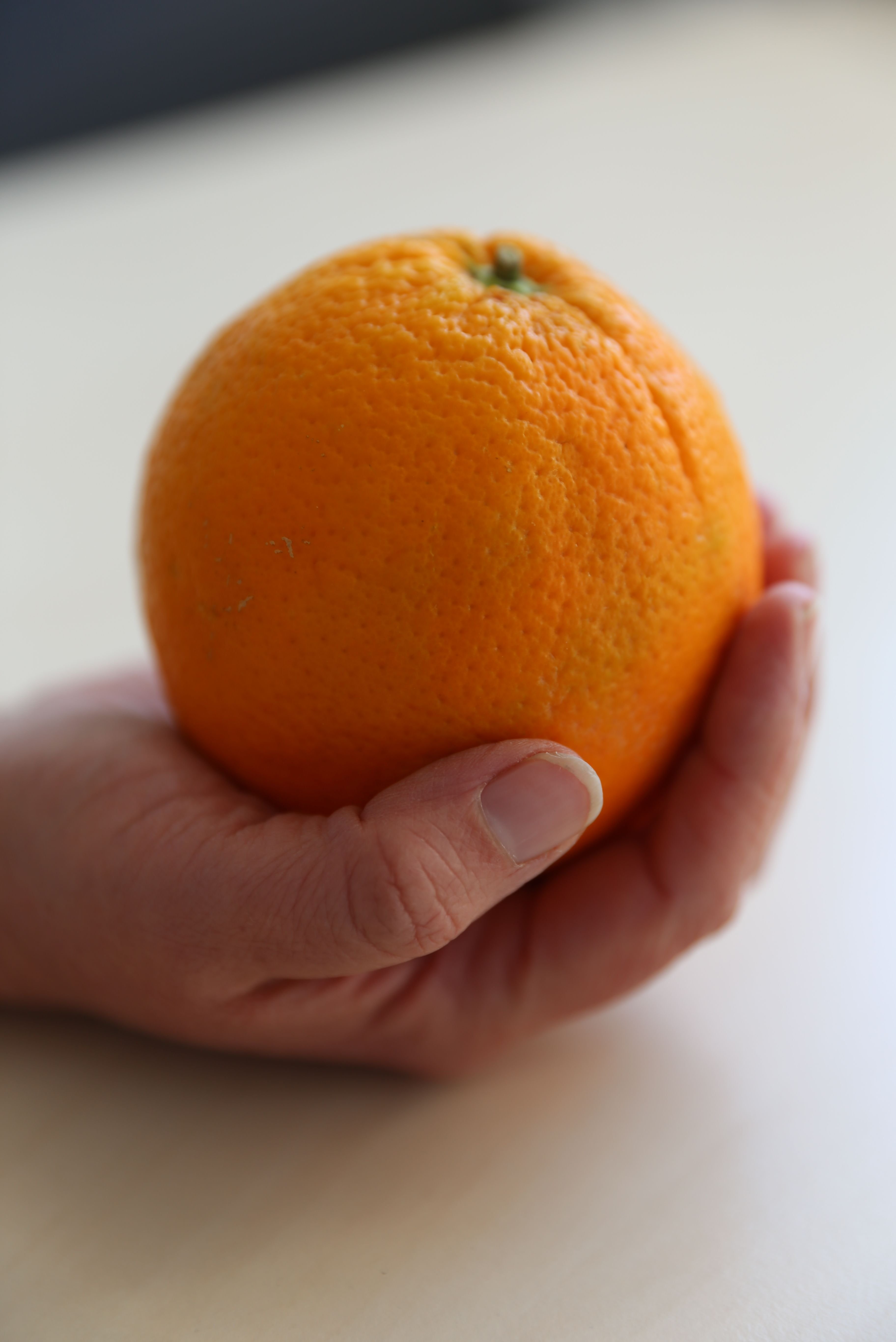 eine Orange in der Hand Copyright: Schlüter, Katrin Pädiatrische Diätetik MHH