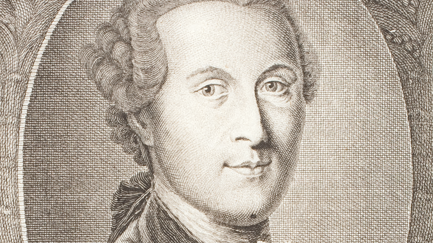 Kupferstich eines Portraits von Johann Georg Zimmermann