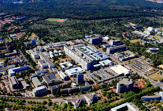 Luftaufnahme des MHH Campus