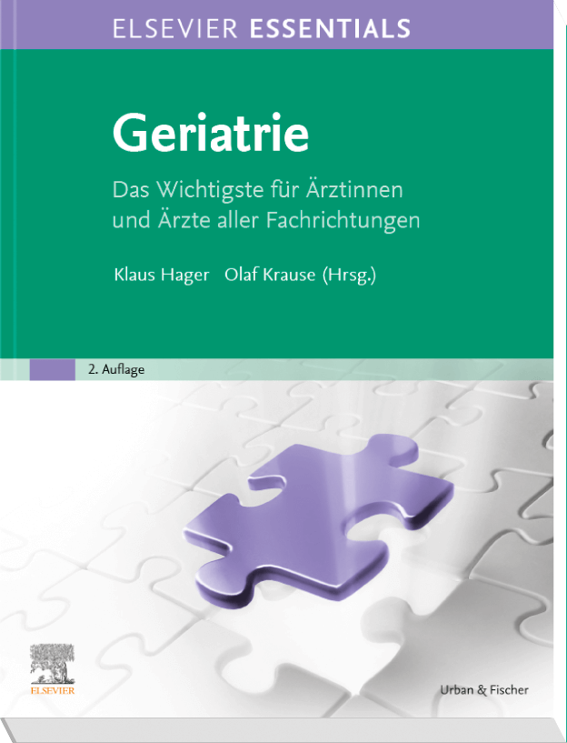 Buchcover der "Essentials Geriatrie. Das Wichtigste für Ärztinnen und Ärzte aller Fachrichtungen."