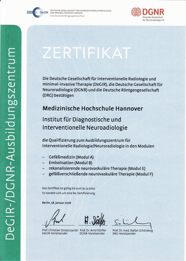 Copyright: Neuroradiologie/MHH Copyright: Neuroradiologie/MHH