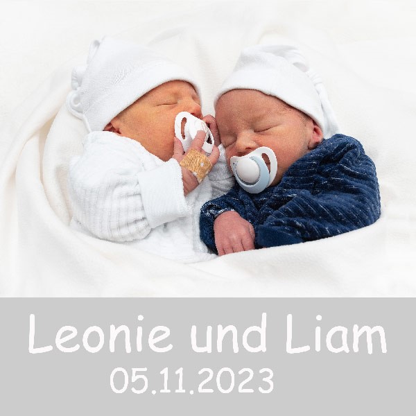 Baby Leonie und Liam