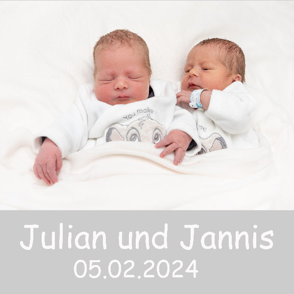 Baby Jannis und Baby Julian