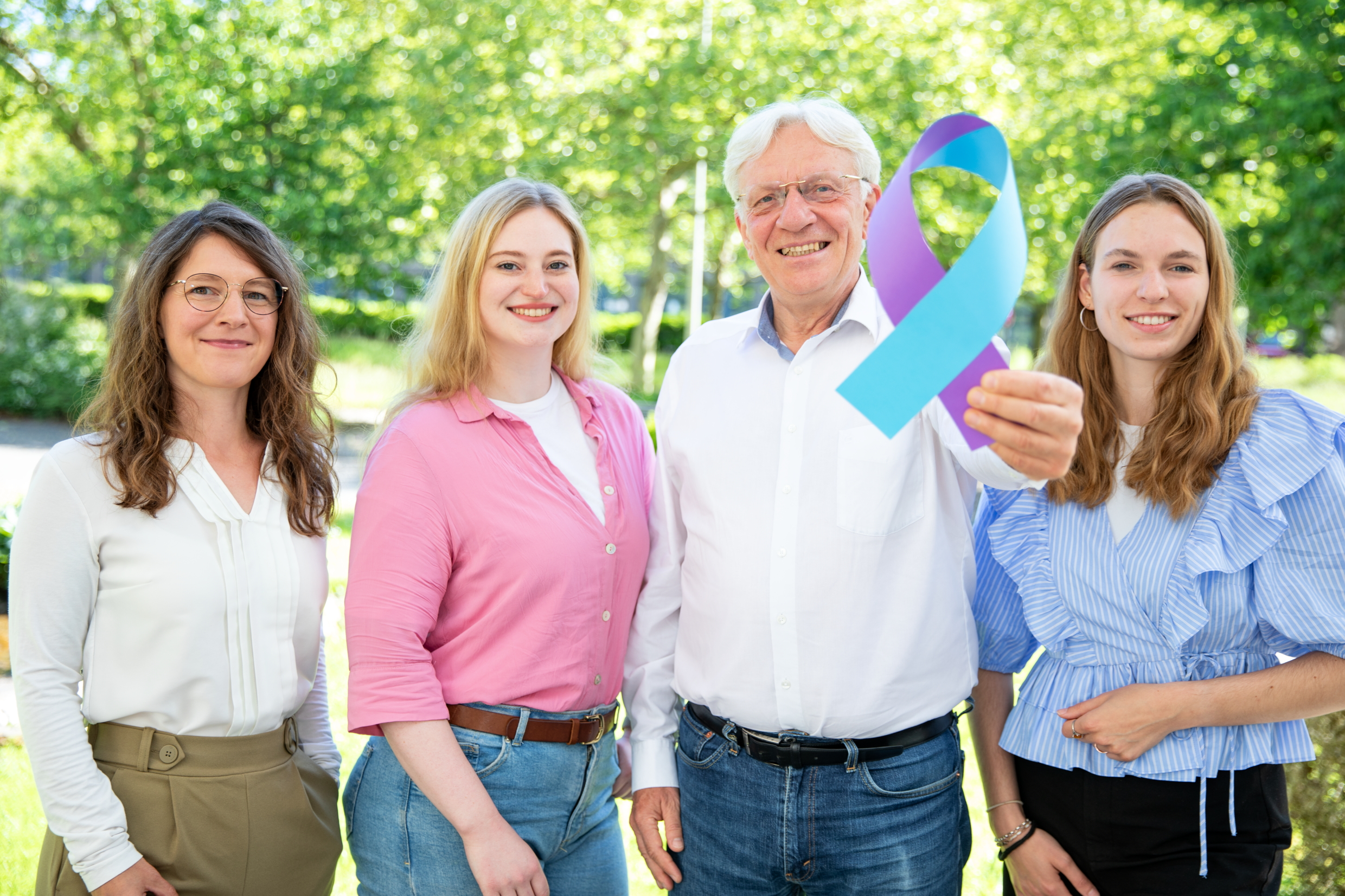 MHH-Team von links nach rechts: Dr. Kathrin Krüger, M.A. Viktoria Wiesner, Prof. Dr. Christian Krauth, M.Sc. Laura Böhme Copyright: Karin Kaiser/MHH