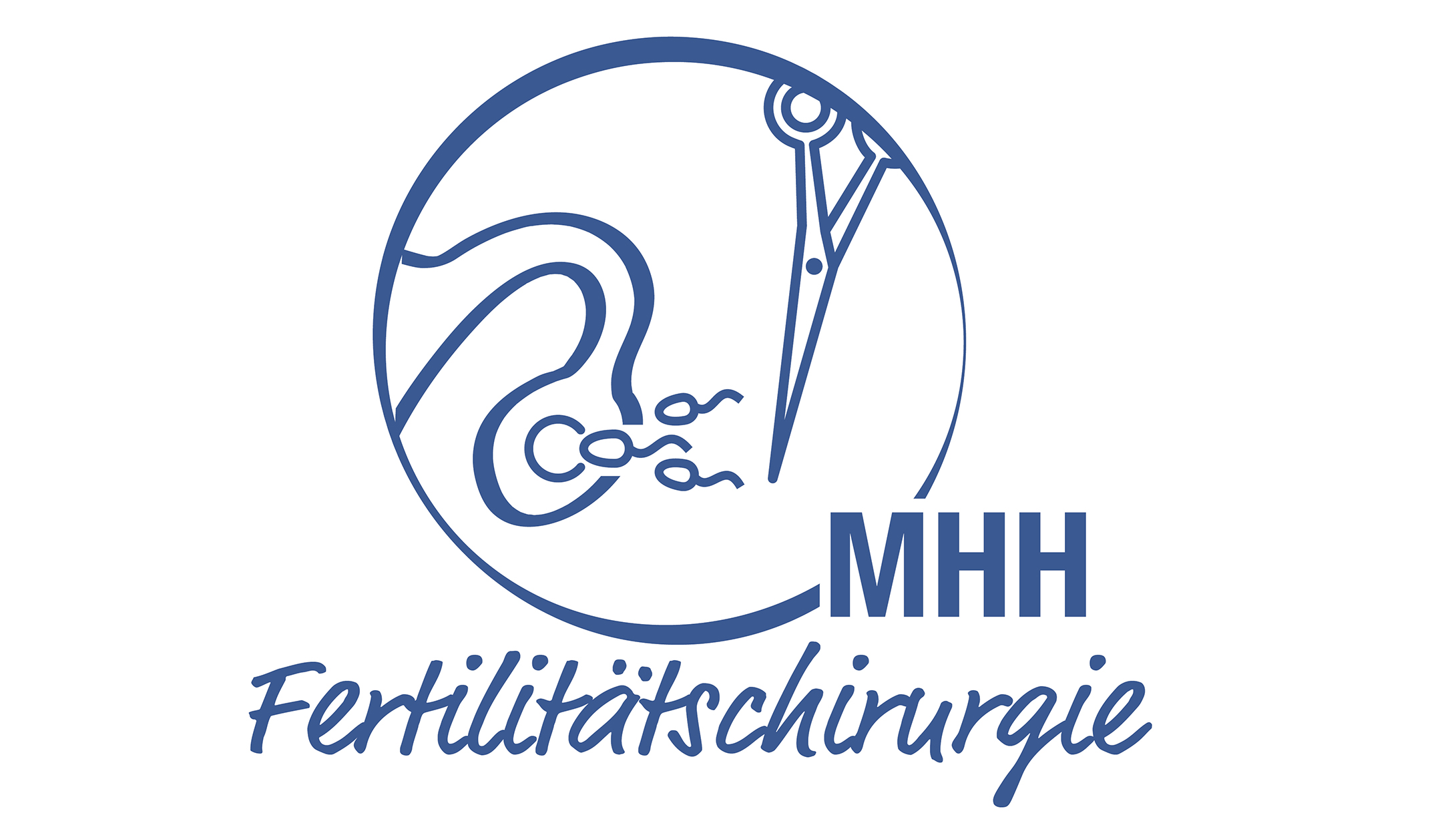 Logo MHH Fertilitätschirurgie - Eierstock mit Samen und Schere