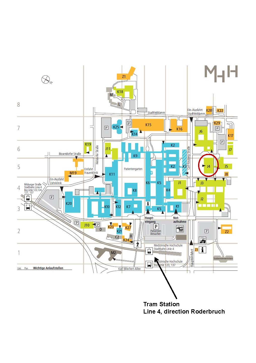 copyright MHH map of MHH