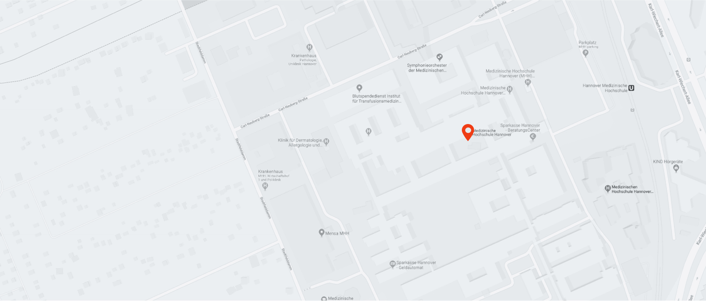 Google Maps Aufnahme vom MHH Campus.