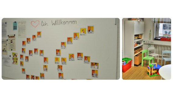 Fotos von der kinderchirurgischen Station und Spielbereich
