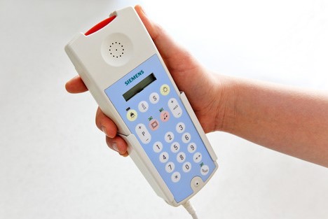 Telefon-Fernbedienung zur Nutzung in den Patientenzimmern