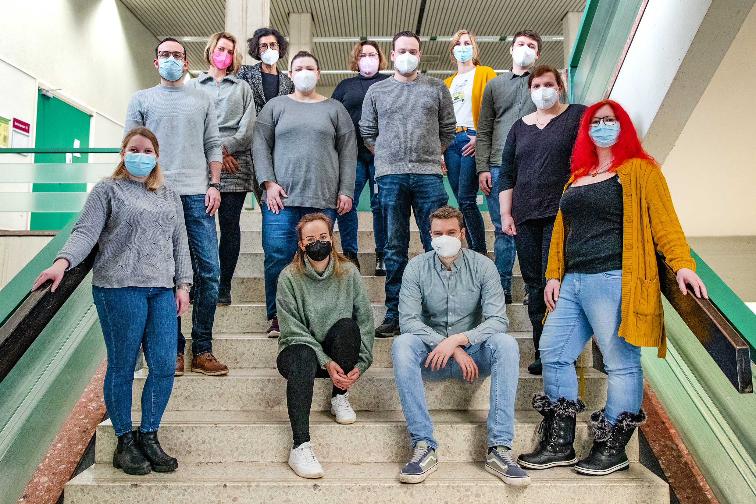 Gruppenfoto von Teilnehmenden am Personalentwicklungsprogramm Pflegehoch3