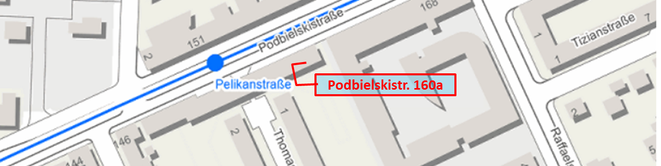 Kartenansicht Podbielskistrasse 160a