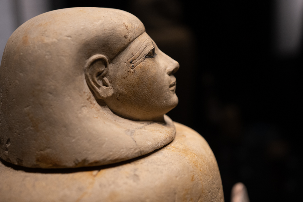 Foto einer ägyptischen Skulptur