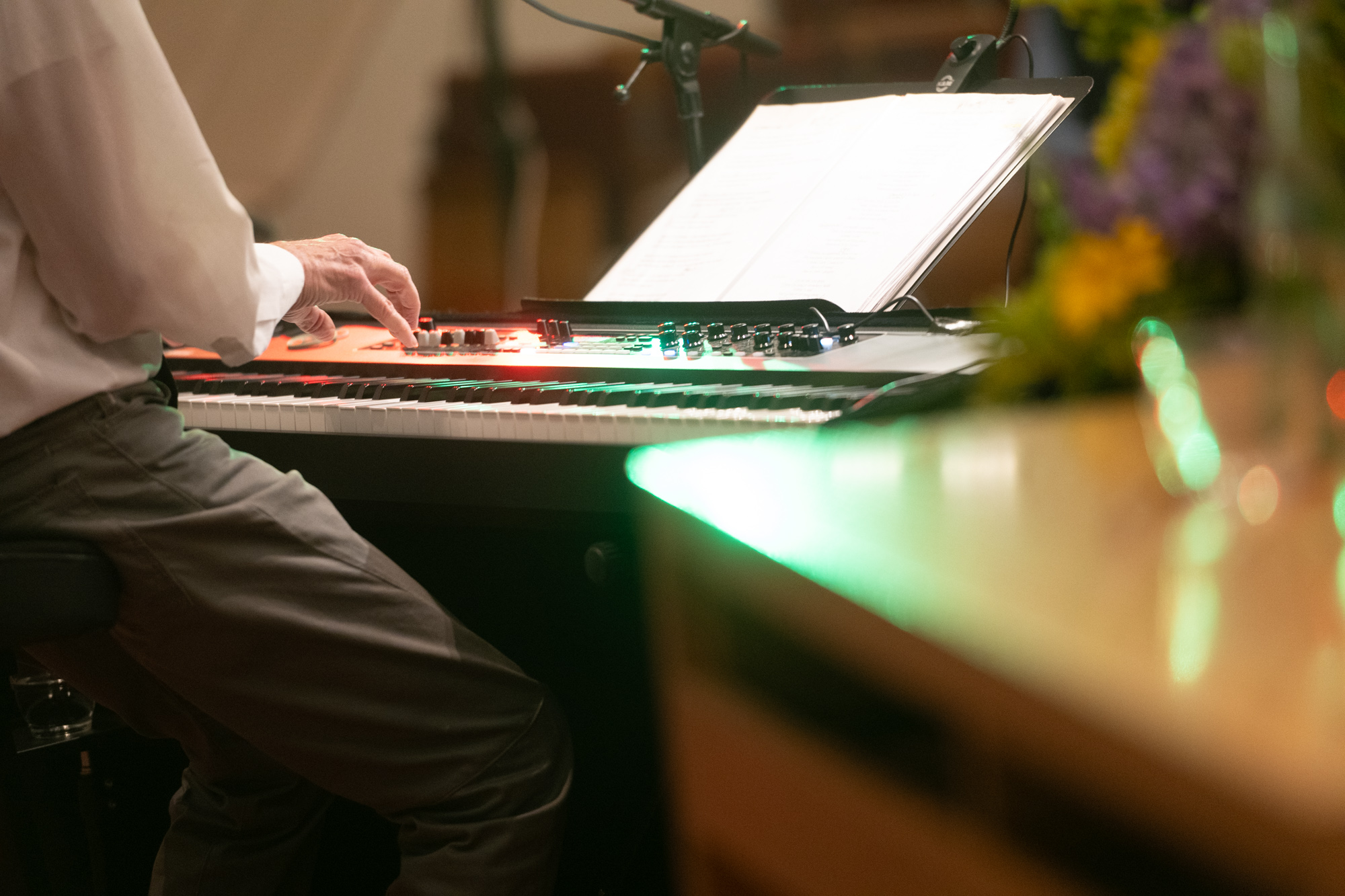 © Nico Herzog, Hannover Nahaufnahme des Pianisten