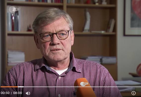Prof. Haverich im Gespräch mit ZDFheute / Copyright: ZDF