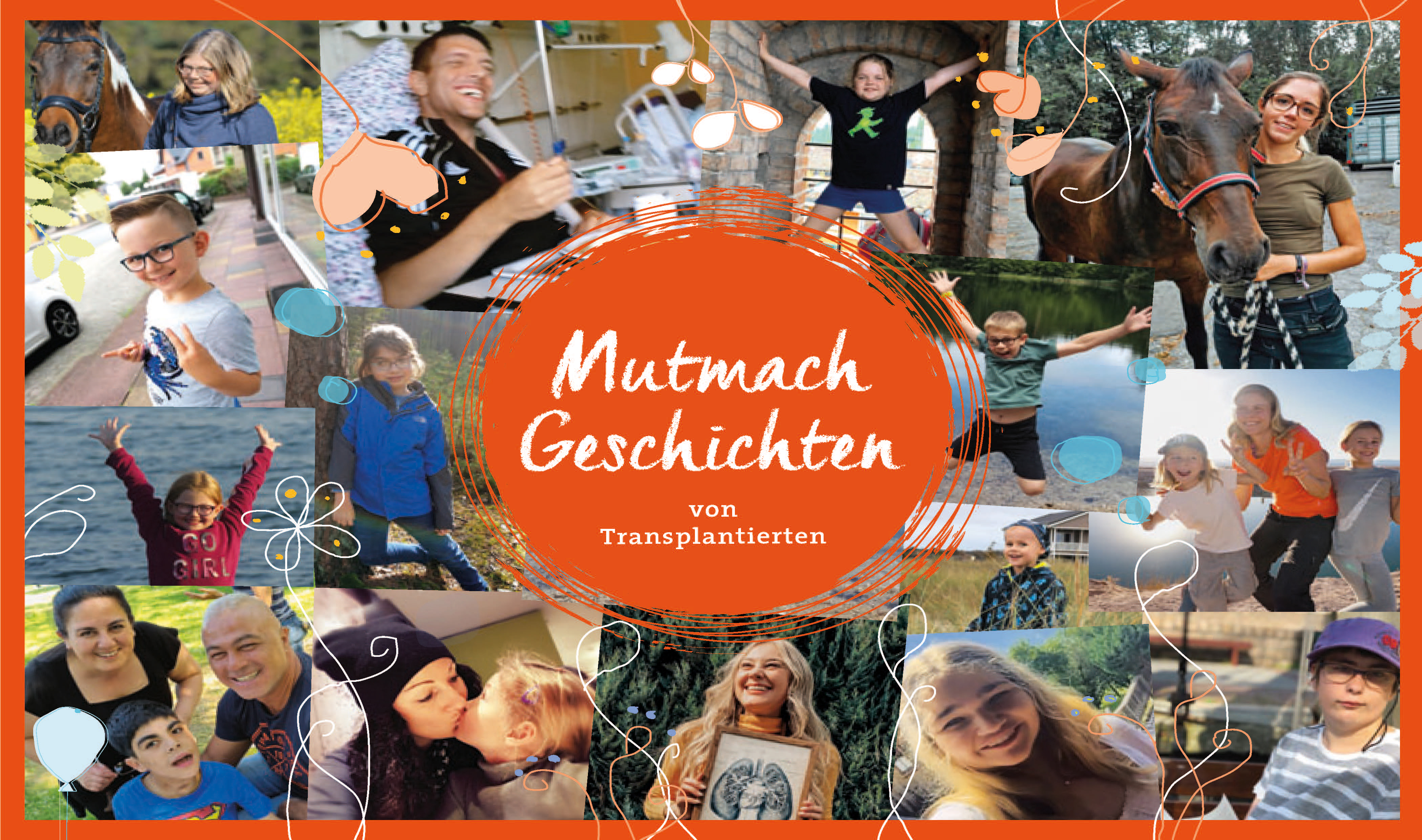 Titel des Buchs "Mutmach-Geschichten von Transplantierten". Copyright: MHH-Transplantationszentrum